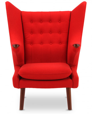 Кресло Papa Bear красная ткань фото в интернет-магазине Fabiero