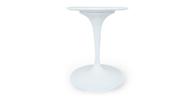 Стол обеденный Tulip белый стекловолокно 60 см фото в интернет-магазине Fabiero