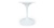 Стол обеденный Tulip белый стекловолокно 60 см фото в интернет-магазине Fabiero