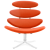 Кресло Corona оранжевая ткань фото в интернет-магазине Fabiero
