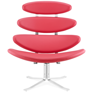 Кресло Corona красная экокожа фото в интернет-магазине Fabiero
